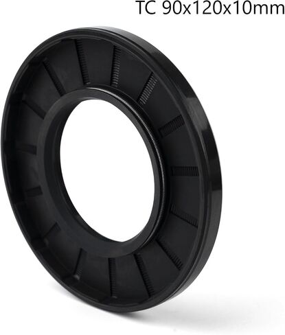 XiKe Oil Shaft Seal, Lip Seals, TC 90x120x12mm Nitrile Rubber Cover Double Lip with Spring, Oil Seals for Bearing Shafts,Rotating Shafts,etc., Black Pack of 1 in Saudi Arabia