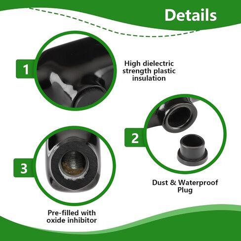 Insulated Inline Splice Connector Allen Hex Electric Connector and Cable Connector CU9AL Dual Rated for Copper and Aluminum Wire Black (2/0 AWG) in Saudi Arabia