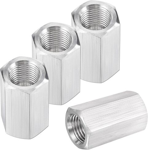 uxcell Full Hex Coupling 1/4NPT Female x 1/4NPT Female Coupler Fitting for Water Oil Air Pressure Gauge Temp Sensor, 4pcs in Saudi Arabia
