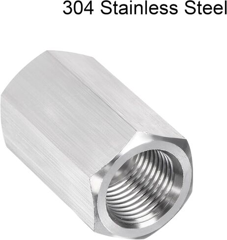 uxcell Full Hex Coupling 1/4NPT Female x 1/4NPT Female Coupler Fitting for Water Oil Air Pressure Gauge Temp Sensor, 4pcs in Saudi Arabia