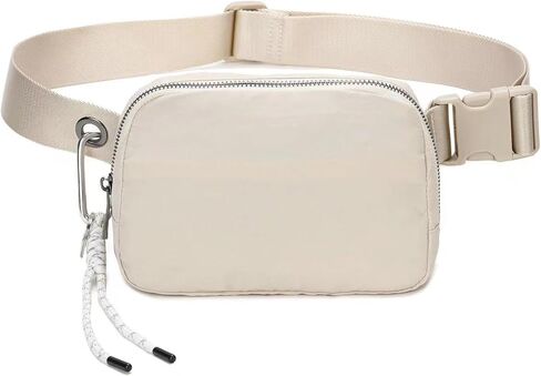 Sports Bags Bum Bags Fanny Packs for Women Belt Bag Crossbody Bags Waist Packs Lightweight Chest Bag for Man Running with Adjustable Strap (Cream) in Saudi Arabia