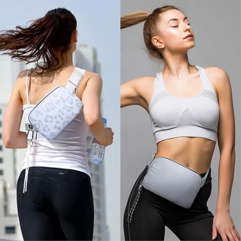 Sports Bags Bum Bags Fanny Packs for Women Belt Bag Crossbody Bags Waist Packs Lightweight Chest Bag for Man Running with Adjustable Strap (Cream) in Saudi Arabia