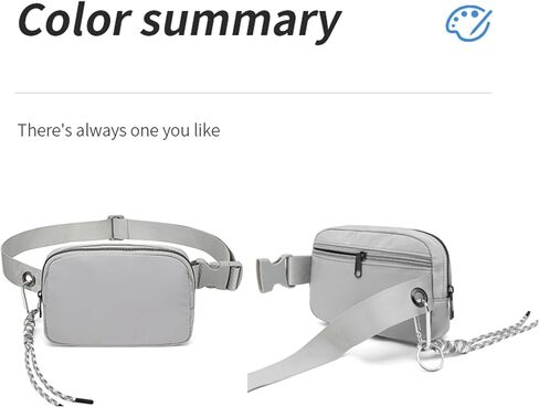 Sports Bags Bum Bags Fanny Packs for Women Belt Bag Crossbody Bags Waist Packs Lightweight Chest Bag for Man Running with Adjustable Strap (Cream) in Saudi Arabia