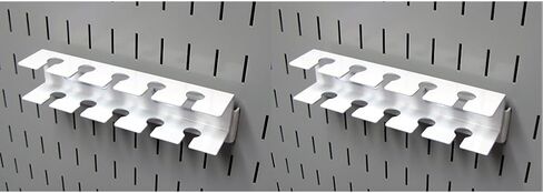 Wall Control Pegboard Slotted Tool Holder Bracket Slotted Metal Pegboard Accessory for Wall Control Pegboard and Slotted Tool Board – White in Saudi Arabia