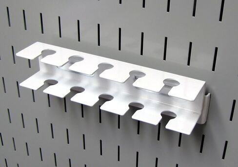 Wall Control Pegboard Slotted Tool Holder Bracket Slotted Metal Pegboard Accessory for Wall Control Pegboard and Slotted Tool Board – White in Saudi Arabia