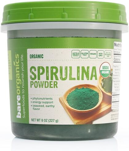 BareOrganics Mushroom Memory 6 Blend Powder, Non-GMO & Gluten-free, Maitake, Red Reishi, Lion's Mane, Turkey Tail & More, 8 oz in Saudi Arabia
