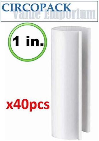 مشابك تثبيت للأثاث من فئة الأثاث (مقبض قياسي 1/2 بوصة (11)) - 40 قطعة باللون الأبيض in Kuwait