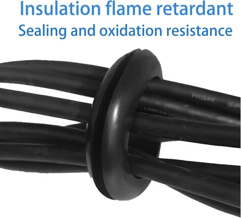 20 قطعة من الحلقات المطاطية، 1-3/8 بوصة معرف فتحة مطاطية، حلقات أسلاك مطاطية للأسلاك والكابلات والمقابس (35 مم) in Kuwait