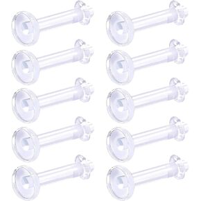 Retainer Flexible Acrylic Clear 16g-14g 6mm 8mm 10mm Labret Studs Piercing Jewelry Tragus Cartilage Lip Monroe More Choices