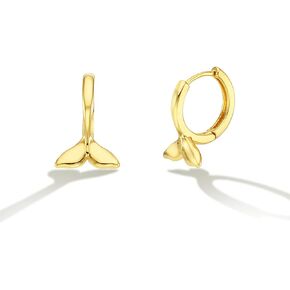 OZEL - Gold Huggie Hoop earrings for Women - 14k Real Gold Plated Small Hoop Earrings for Girls