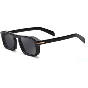 Baililai Small Rectangular Polarized Sunglasses for Men and Women with 100% UV Protection and HD Lens - Model 1404
