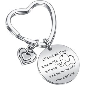 Elephant Keychain Sibling Keychain Sister Keychain family Jewelry Birthday Jewelry Best Friend Keychain Daughter Keychain Encouragement Gift Friendship Gift Bestie Gift Friendship Keychain
