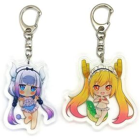 EBTY DREAMS Inc. - Set of 2 Miss Kobayashi Acrylic Keychain Kanna Kamui, Tohru v4