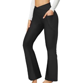 4HOW طماق مضيئة للنساء عالية الخصر طماق تجريب مع جيوب البطن التحكم كروس الخصر in Kuwait