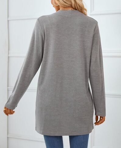 سترة QUALFORT الناعمة للنساء بأكمام طويلة مع جيوب in Kuwait