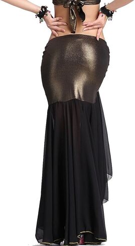 ZLTdream Women's Belly Dance Chiffon Fishtail Skirt in Saudi Arabia