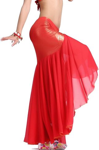 ZLTdream Women's Belly Dance Chiffon Fishtail Skirt in Saudi Arabia