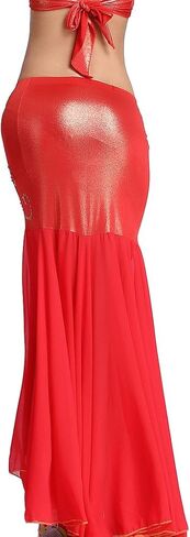 ZLTdream Women's Belly Dance Chiffon Fishtail Skirt in Saudi Arabia