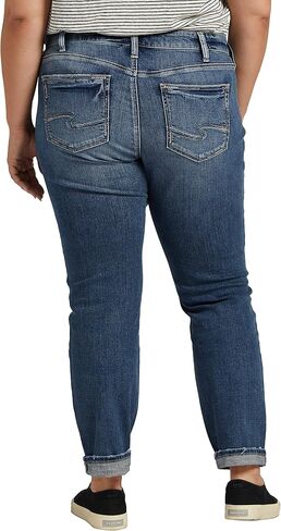 Silver Jeans Co. Women's Plus Size Mid-Rise Boyfriend Jeans in Saudi Arabia