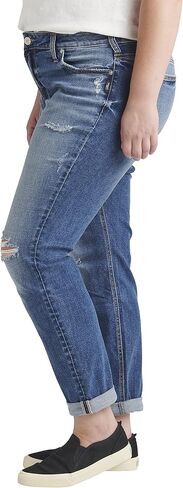 Silver Jeans Co. Women's Plus Size Mid-Rise Boyfriend Jeans in Saudi Arabia