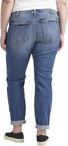 Silver Jeans Co. Women's Plus Size Mid-Rise Boyfriend Jeans in Saudi Arabia