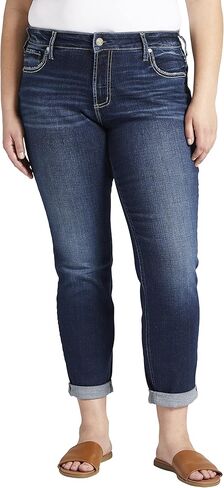 Silver Jeans Co. Women's Plus Size Mid-Rise Boyfriend Jeans in Saudi Arabia