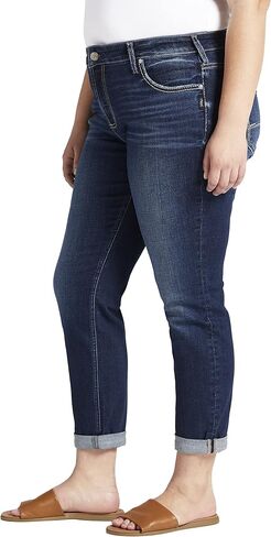 Silver Jeans Co. Women's Plus Size Mid-Rise Boyfriend Jeans in Saudi Arabia