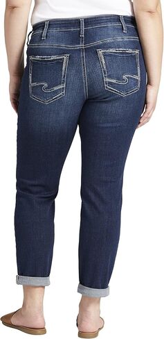 Silver Jeans Co. Women's Plus Size Mid-Rise Boyfriend Jeans in Saudi Arabia