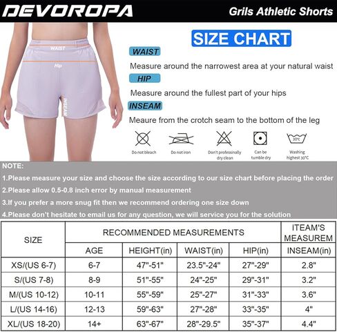 شورت رياضي للفتيات من DEVOROPA بدون بطانة خفيف الوزن ورياضي نشط لكرة السلة شورت للأطفال في صالة الألعاب الرياضية والتنزه سيرًا على الأقدام وجيب بسحاب in Kuwait