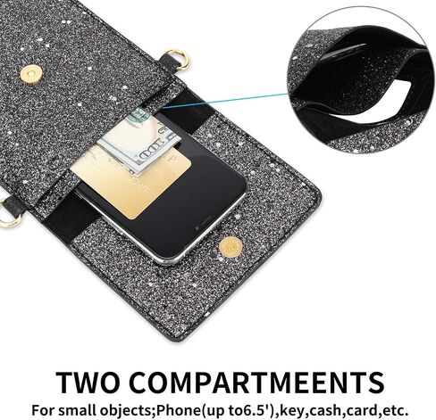 seOSTO Cell Phone Purse, Lightweight Small Wallet Purses And Handbags With 2 Shoulder Strap For Women in Saudi Arabia