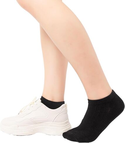 جوارب UMMISS No Show للسيدات، جوارب ببطانة منخفضة غير قابلة للانزلاق للنساء، من 4 إلى 12 زوجًا in Kuwait