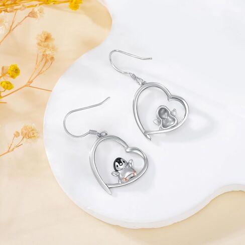 YFN Sterling Silver Animal Dangle Drop Earrings for Women Girls Dragon/Wolf/Fox/Sloth/Cat/Bat Earrings Jewelry Gifts Halloween Earrings Jewelry in Kuwait