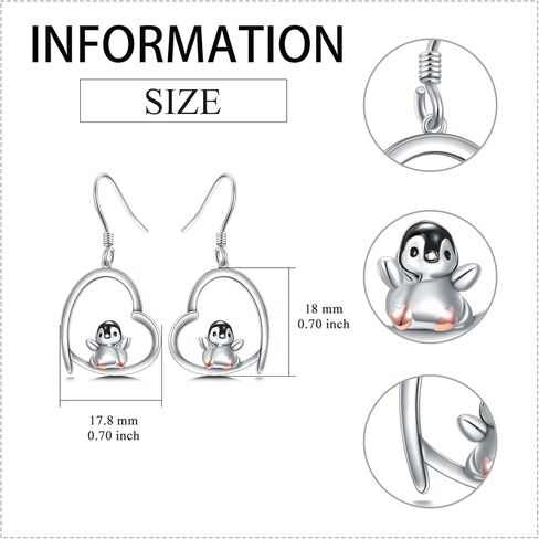 YFN Sterling Silver Animal Dangle Drop Earrings for Women Girls Dragon/Wolf/Fox/Sloth/Cat/Bat Earrings Jewelry Gifts Halloween Earrings Jewelry in Kuwait