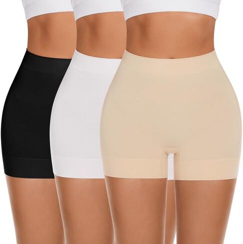 FRESBEIT Slip Shorts for Women Under Dress,Boyshorts Panties Anti Chafing Boyshorts Smooth Shapewear Shorts in Saudi Arabia