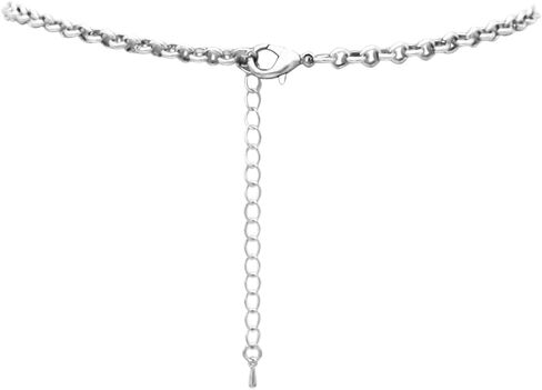 Rosemarie Collections Women’s Western Style Concho Oval Howlite Stones With Dainty Crystal Rhinestone Detail Statement Necklace Earrings Set, 17"+3" Extender in Saudi Arabia