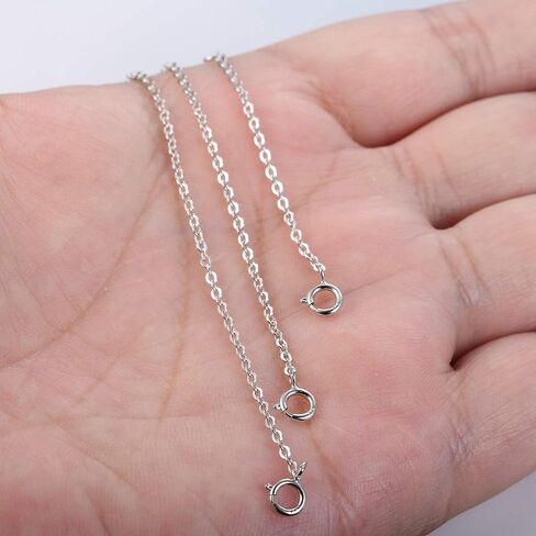 Sllaiss 3 قطع 925 قلادة من الفضة الاسترليني قلادة سوار خلخال سلسلة تمديدات للقلادة مطلية بالذهب عيار 14 قيراط مطلية بالذهب الوردي 2 بوصة 3 بوصة 4 بوصة in Kuwait