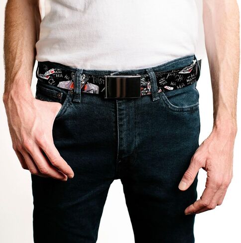 Buckle-Down mens Buckle-down Web Joker 1.5" Belt, Multicolor, 1.5 Wide - Fits up to 42 Pant Size US in Saudi Arabia