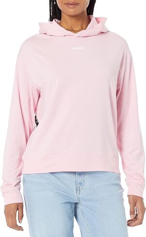 HUGO Men's Jersey Center Logo Lounge Hooded Sweatshirt in Saudi Arabia