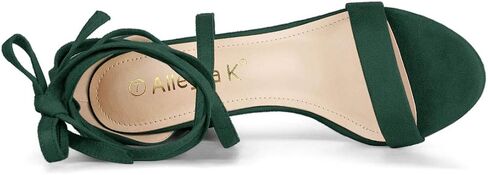 Allegra K Women's Open Toe Lace Up Chunky High Heels Sandals in Saudi Arabia