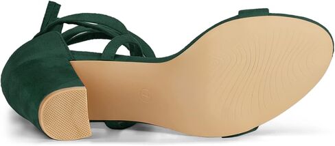 Allegra K Women's Open Toe Lace Up Chunky High Heels Sandals in Saudi Arabia