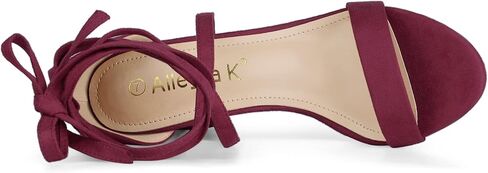 Allegra K Women's Open Toe Lace Up Chunky High Heels Sandals in Saudi Arabia