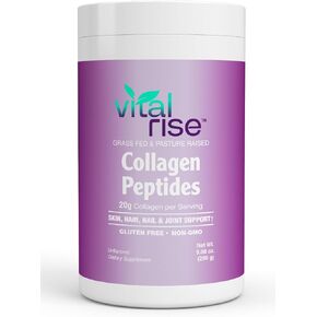 Naturally-Sourced Hydrolyzed Collagen Powder - Hair, Skin, Nail, and Joint Support - Type I & III Grass-Fed Collagen Supplement for Women | Non-GMO, Dairy-Free | 9.88 Oz (280g)