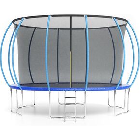 Trampoline 10FT 12FT 14FT 16FT, Trampolines for Kids & Adults, Trampoline with Enclosure, Ladder, Recreational Trampolines for Outdoor Jump, ASTM Approved