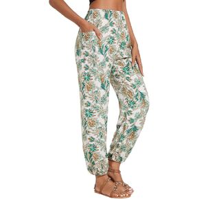 Women's Casual Loose Lounge Pants Comfy Boho Beach Harem Pants