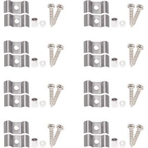 8Pairs Yootones Guitar String Trees String Retainer Guides Compatible with Strat Tele Style Electric Guitar Bass Parts Replacement (Black)