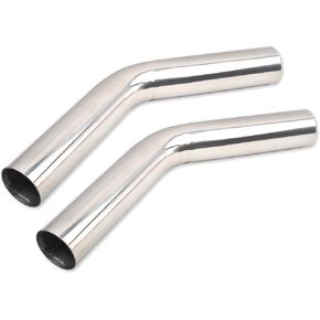 OD 2'' Inch (51MM) Length 30" Inch Straight Stainless Steel Turbocharger Pipe Tube Intercooler Pipe High Class Brushed Treatment Air Intake Tube Pipe Polished Universal-2PCS