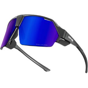 نظارات شمسية مستقطبة لركوب الدراجات من KAPVOE، نظارات رياضية للحماية من الأشعة فوق البنفسجية 400 للرجال والنساء نظارات الدراجات in Kuwait