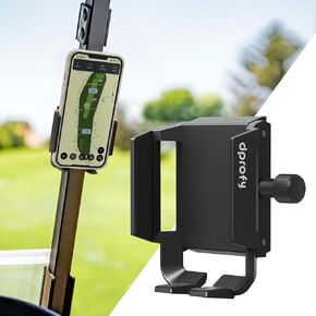 Dprofy Golf Cart Phone Holder Strong Magnetic Golf Cart Phone Mount Golf Accessories Fit for All Popular Smart Phones Special Design for Thick Case and Ring Holder (Black)