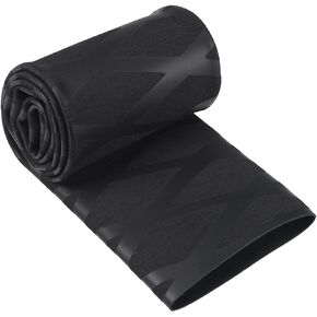 Unifizz Heat Shrink Wrap Tubing for Fishing Rod Grips Handle 25mm Dia 42mm Flat Width 2:1 Ratio Shrinkable Tube Cable Sleeve 1.6ft - Black