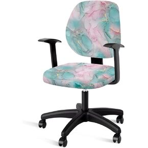 Purple Butterfly Office Chair Cover Computer Chair Slipcovers Elastic Stretch Office Desk Chair Cover Soft Gaming Chair Cover Decorative Rotating Computer Chair